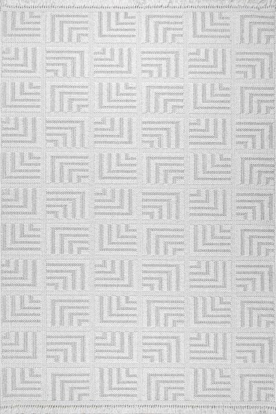 Foneks Halı Glow - 32439C Beyaz Gri