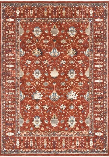 Bahariye Etnik - ET07 Kiremit - Etnik Vintage Modern Halı