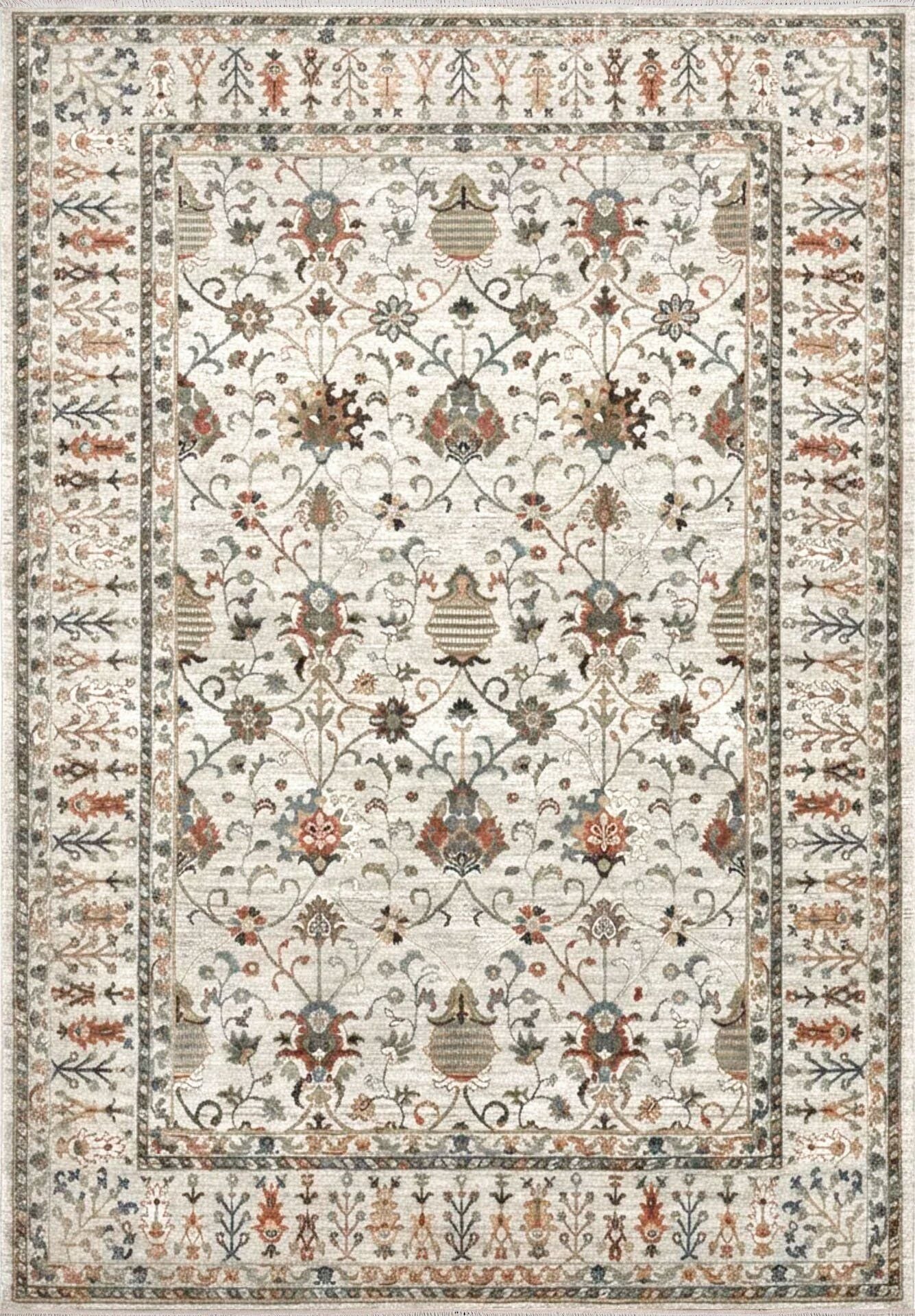 Bahariye Etnik - ET07 Krem - Etnik Vintage Modern Halı