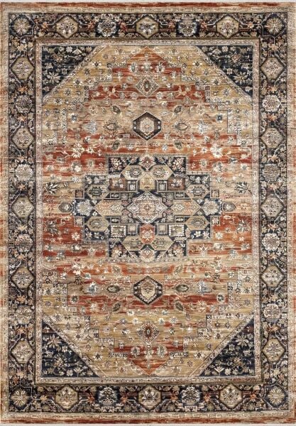 Bahariye Etnik - ET02 Kiremit - Etnik Vintage Modern Halı