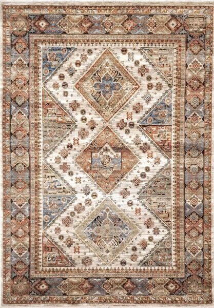 Bahariye Etnik - ET04 Krem - Etnik Vintage Modern Halı