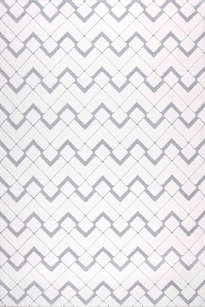 Foneks Halı Havai - 9182A Beyaz Gri