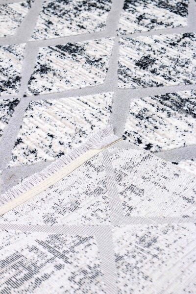 Foneks Halı His - 178C Beyaz Gri