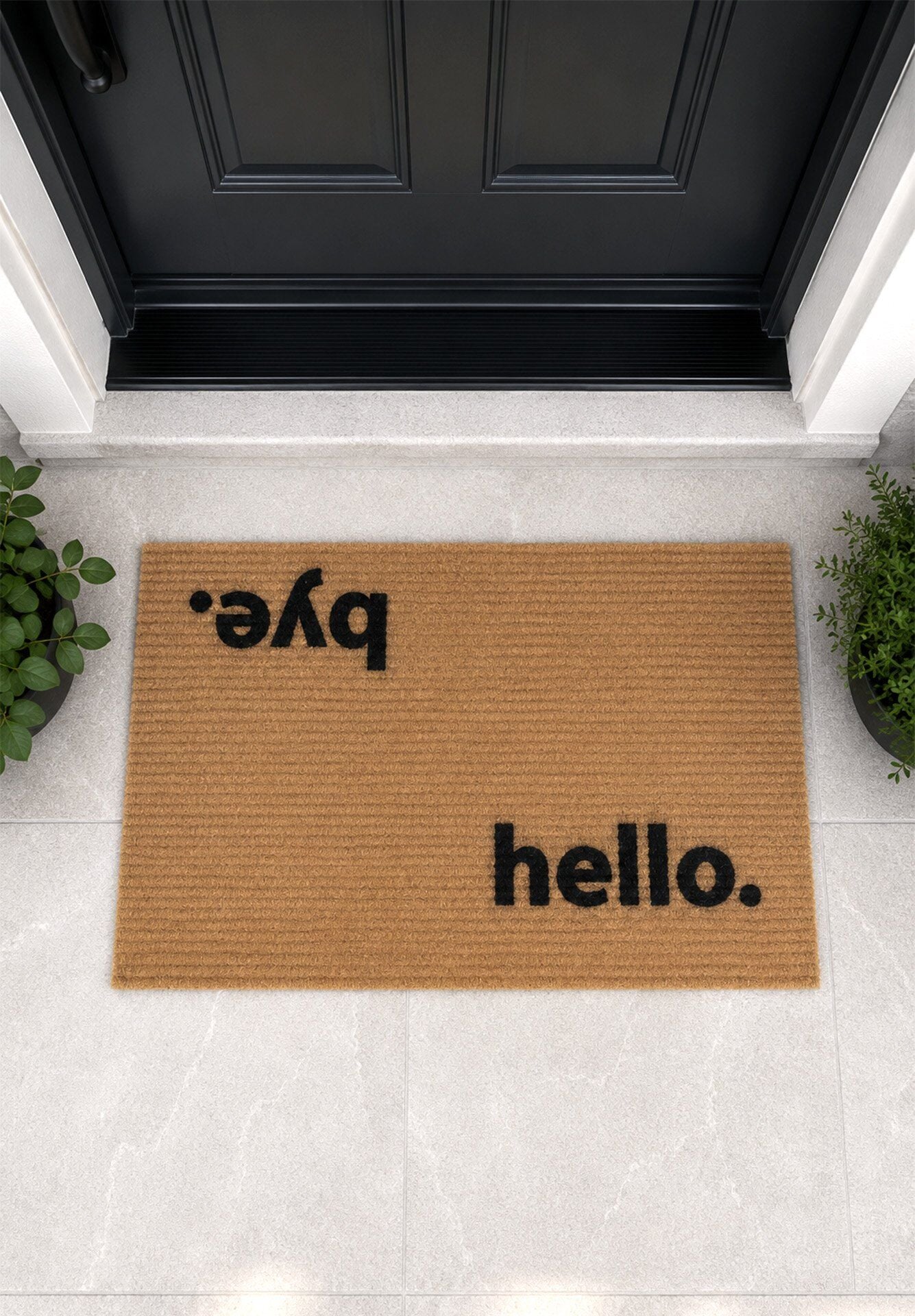 Vena Hello Bye Paspas - Dış Kapı Paspası Kapı Önü Paspası 40x60