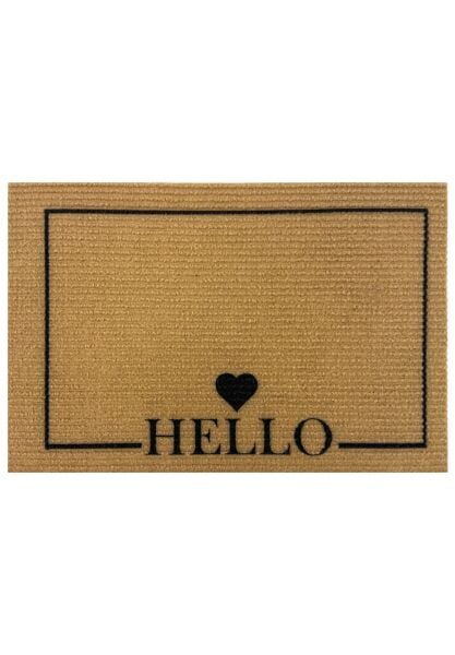 Vena Hello Paspas - Dış Kapı Paspası Kapı Önü Paspası 40x60
