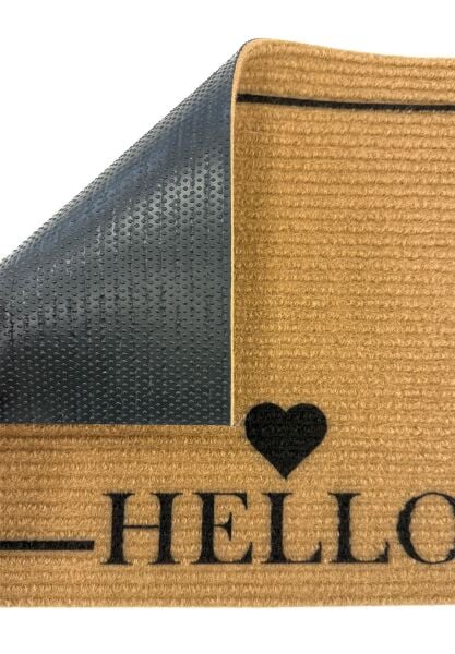 Vena Hello Paspas - Dış Kapı Paspası Kapı Önü Paspası 40x60